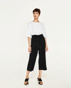 Outfit culottes cenas y fiestas navideñas Mercatrend